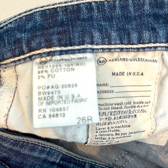 AG women’s denim, Stilt roll up, cigarette roll up, 26R - Picture 9 of 10